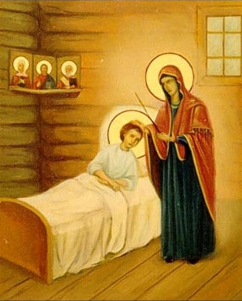 Thánh Seraphim được Đức Mẹ chữa một căn bệnh hiểm nghèo khi còn nhỏ