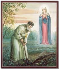 Thánh Seraphim đào một con suối