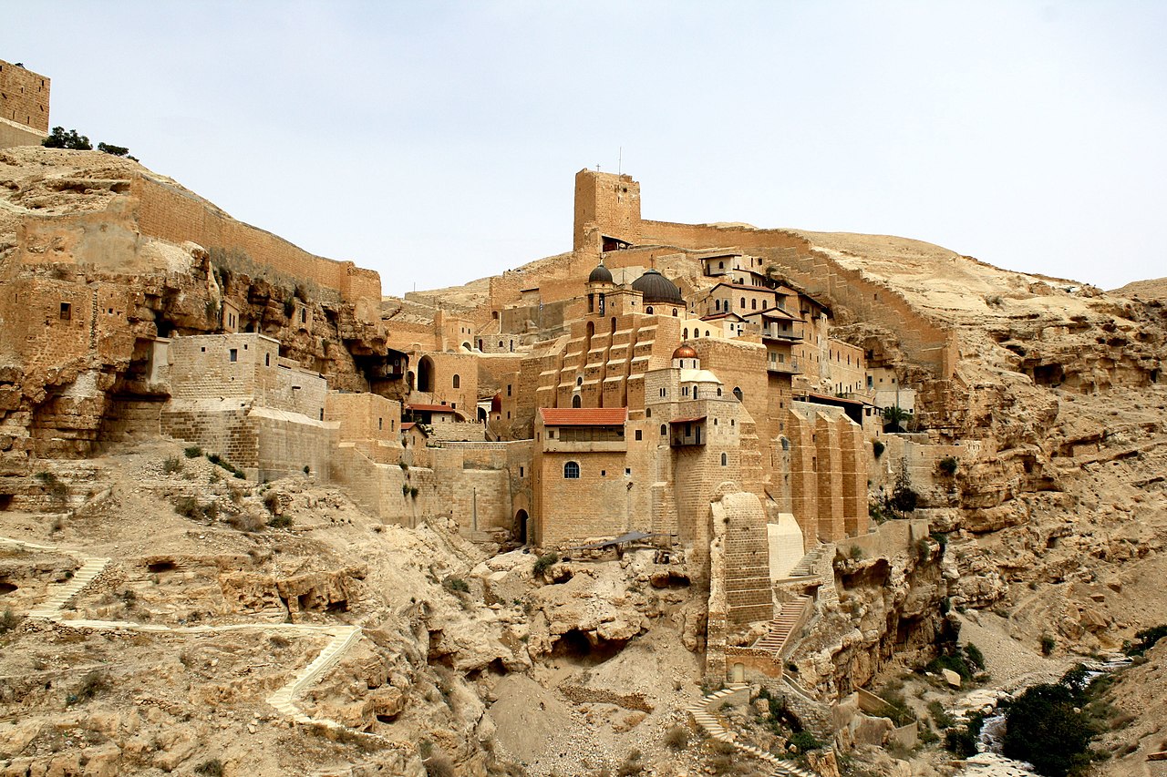 Tu viện Mar Saba (Thánh Sabbas) ở Palestine